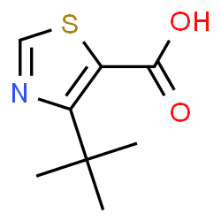4-叔丁基-1,3-噻唑-5-羧酸结构式