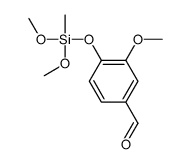 4-[(dimethoxymethylsilyl)oxy]-3-methoxybenzaldehyde结构式