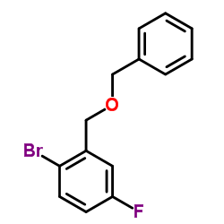 2-[(Benzyloxy)methyl]-1-bromo-4-fluorobenzene structure