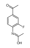 N-(4-乙酰基-2-氟苯基)-乙胺结构式