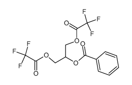 2-O-benzoyl-1,3-bis-O-(trifluoroacetyl)glycerol结构式