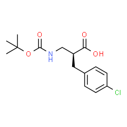 Boc-(S)-3-amino-2-(4-chlorobenzyl)propanoicacid结构式