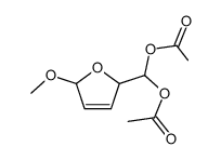 2-Diacetoxymethyl-5-methoxy-2,5-dihydro-furan结构式