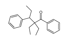 2,2-diethyl-1,3-diphenyl-pentan-1-one结构式