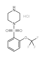 4-(2-三氟甲氧基-苯磺酰基)-哌嗪盐酸盐结构式