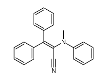 α-(N-Methylanilino)-β-phenylcinnamonitrile Structure