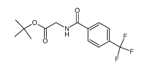 (4-Trifluoromethylbenzoylamino)acetic acid tert-butyl ester结构式