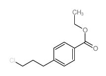 Benzoicacid, 4-(3-chloropropyl)-, ethyl ester结构式
