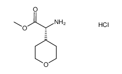 (R)-AMINO-(TETRAHYDRO-PYRAN-4-YL)-ACETIC ACID METHYL ESTER HYDROCHLORIDE结构式