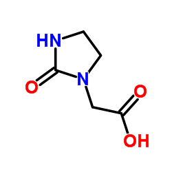 (2-Oxo-1-imidazolidinyl)acetic acid Structure
