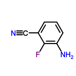 3-氨基-2-氟苯甲腈结构式