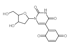 Uridine,2'-deoxy-5-(3,6-dioxo-1,4-cyclohexadien-1-yl)- (9CI)结构式