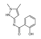 N-(1,5-dimethylpyrazol-3-yl)-2-hydroxybenzamide结构式