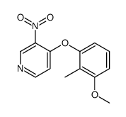 4-(3-methoxy-2-methylphenoxy)-3-nitropyridine Structure