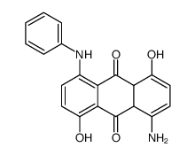 9,10-Anthracenedione, 1-amino-4a,9a-dihydro-4,8-dihydroxy-5-(phenylamino)结构式