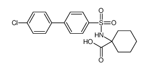 1-(4'-Chloro-4-biphenylylsulfonylamino)cyclohexanecarboxylic acid结构式