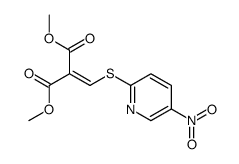 dimethyl 2-[(5-nitropyridin-2-yl)sulfanylmethylidene]propanedioate Structure