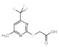 (4-甲基-6-三氟甲基嘧啶-2-磺酰基)乙酸结构式