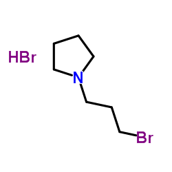 1-(3-溴丙基)吡咯烷氢溴酸盐结构式