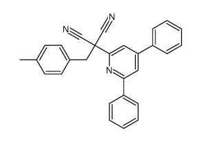 2-(4,6-diphenylpyridin-2-yl)-2-[(4-methylphenyl)methyl]propanedinitrile Structure