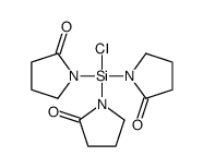 1-[chloro-bis(2-oxopyrrolidin-1-yl)silyl]pyrrolidin-2-one结构式