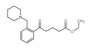 ETHYL 5-OXO-5-[2-(PIPERIDINOMETHYL)PHENYL]VALERATE结构式
