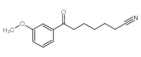 7-(3-methoxyphenyl)-7-oxoheptanenitrile结构式