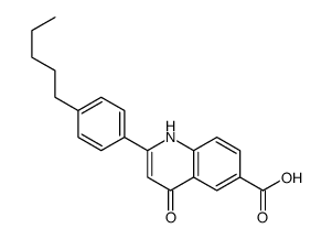 4-oxo-2-(4-pentylphenyl)-1H-quinoline-6-carboxylic acid Structure