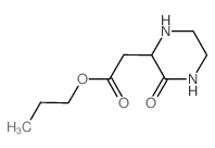 propyl 2-(3-oxopiperazin-2-yl)acetate Structure
