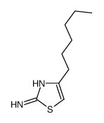 4-己基噻唑-2-胺结构式