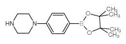 1-(4-(4,4,5,5-TETRAMETHYL-1,3,2-DIOXABOROLAN-2-YL)PHENYL)PIPERAZINE Structure