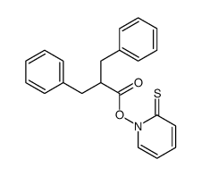 Benzenepropanoic acid, α-(phenylmethyl)-, 2-thioxo-1(2H)-pyridinyl ester Structure