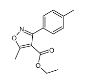 5-甲基-3-(4-甲基苯基)-4-异噁唑羧酸乙酯结构式