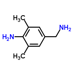 4-氨基-3,5-二甲基苯甲胺结构式