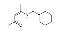 4-(cyclohexylmethylamino)pent-3-en-2-one结构式
