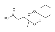3-(3-methyl-1,2,4,5-tetraoxaspiro[5.5]undecan-3-yl)propanoic acid Structure
