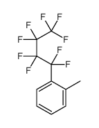 1-methyl-2-(1,1,2,2,3,3,4,4,4-nonafluorobutyl)benzene Structure