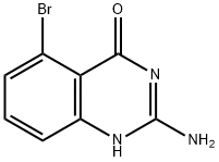 2-氨基-5-溴喹唑啉-4-醇结构式