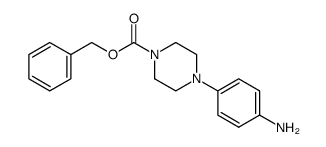 benzyl 4-(4-aminophenyl)piperazine-1-carboxylate结构式