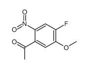 1-(4-氟-5-甲氧基-2-硝基苯基)-乙酮结构式