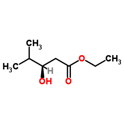 Ethyl (3R)-3-hydroxy-4-methylpentanoate结构式