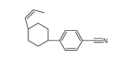 4-[反式-4-[(E)-1-丙烯基]环己基]苯腈结构式