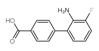 4-(2-Amino-3-fluorophenyl)benzoic acid structure