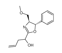1-((4S,5S)-4-(methoxymethyl)-5-phenyl-4,5-dihydrooxazol-2-yl)but-3-en-1-ol Structure