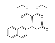 (R)-diethyl 2-(1-(naphthalen-2-yl)-2-nitroethyl)malonate Structure