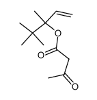 3,4,4-trimethylpent-1-en-3-yl acetoacetate结构式