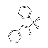 Z-α-chloro-α-phenylsulfonyl-β-phenylethylene结构式