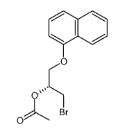 (R)-2-Acetoxy-1-bromo-3-(1-naphthoxy)propane结构式