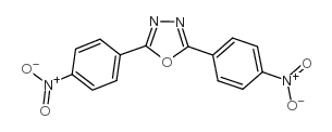 2,5-双(4-硝基苯基)-1,3,4-二唑结构式