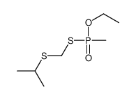 2-[[ethoxy(methyl)phosphoryl]sulfanylmethylsulfanyl]propane Structure